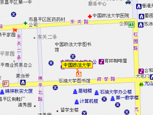 中國政法大學地圖