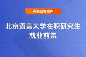 北京語言大學在職研究生就業前景