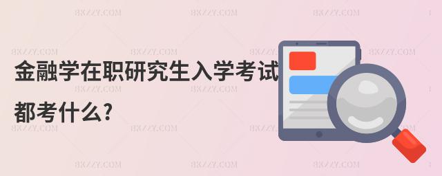 金融學在職研究生入學考試都考什么?