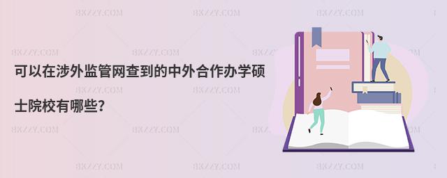 可以在涉外監管網查到的中外合作辦學碩士院校有哪些?