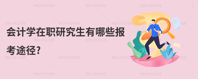會(huì)計(jì)學(xué)在職研究生有哪些報(bào)考途徑?