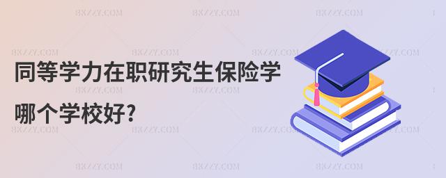 同等學力在職研究生保險學哪個學校好?