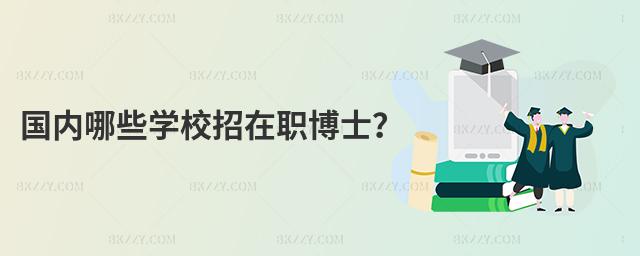 國內哪些學校招在職博士?