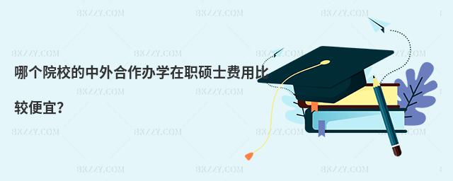 哪個院校的中外合作辦學在職碩士費用比較便宜?