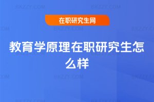 教育學(xué)原理在職研究生怎么樣