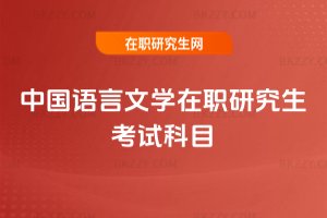 中國(guó)語(yǔ)言文學(xué)在職研究生考試科目