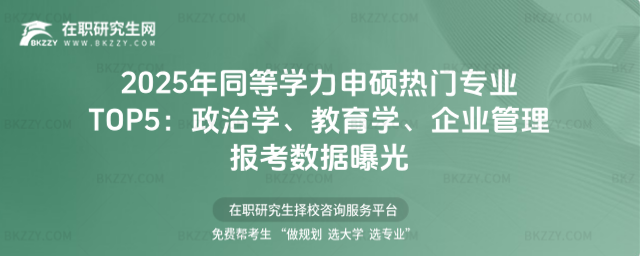 同等學力申碩熱門專業 同等學力申碩熱門專業